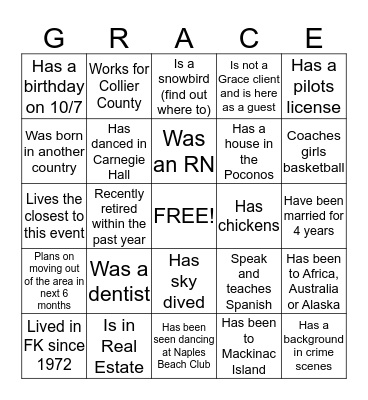 Who  ?  ?  ? Bingo Card