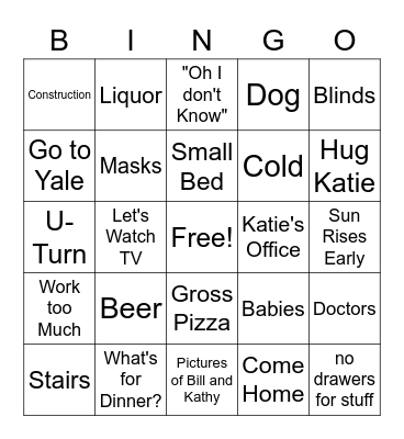 In-Laws from the Creek Bingo Card