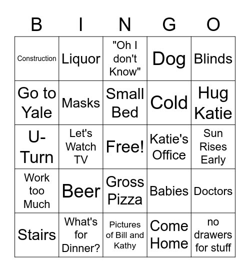 In-Laws from the Creek Bingo Card