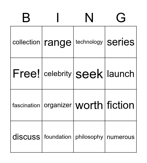 TED Talks: Spreading Ideas Bingo Card