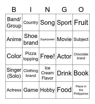 InTACT Human Bingo Card v. 2 Bingo Card