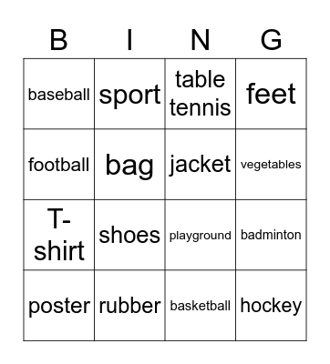 BINGO! Bingo Card