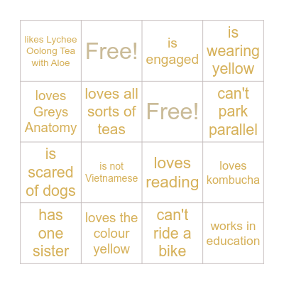 Find Someone Who... Bingo Card