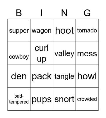 The Best Cowboy in the Bingo Card