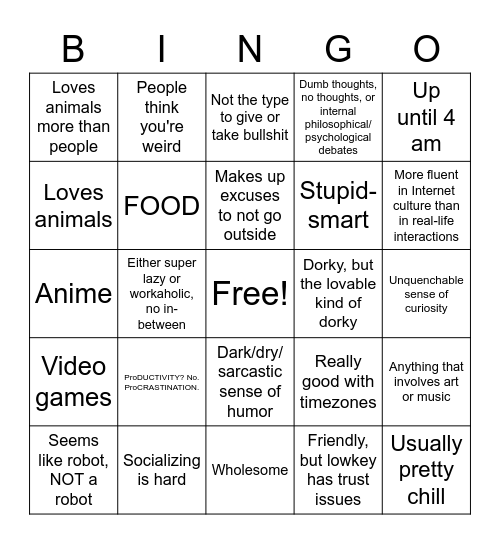 Relatable?? Bingo Card