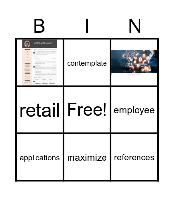 Summer Jobs Makes $Sense Bingo Card