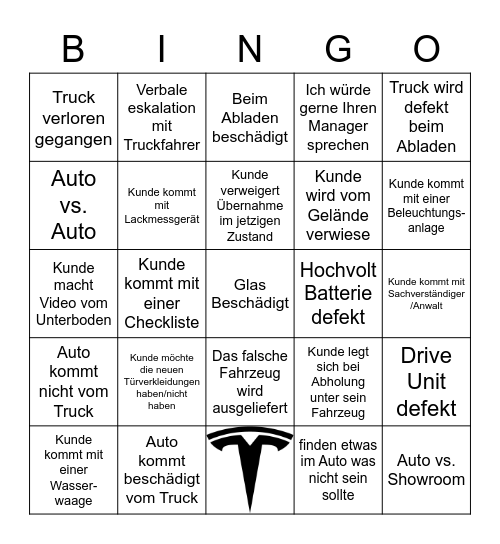 QUARTER END BINGO Card