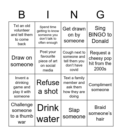 Flavie's BINGOOO Bingo Card