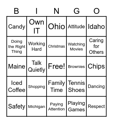 Get to Know and SOAR!! Bingo Card