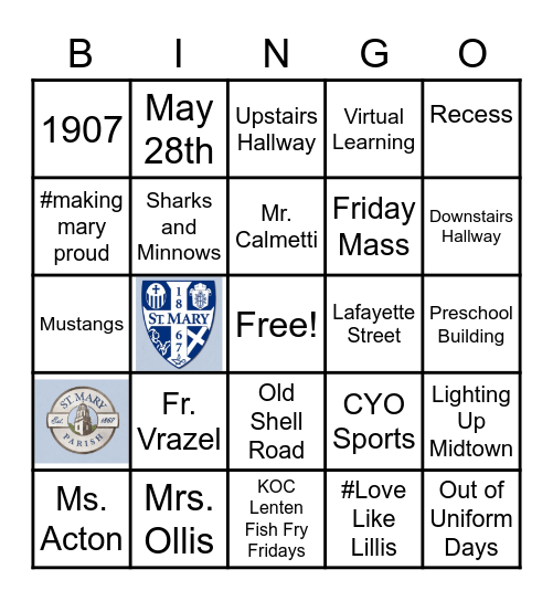 SMS Bingo Card