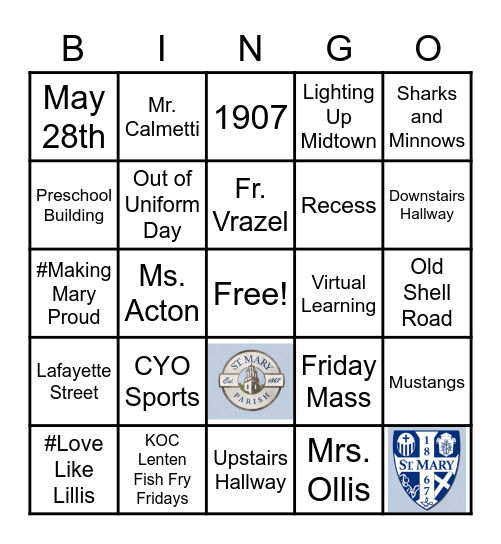 SMS Bingo Card