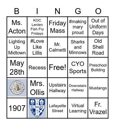 SMS Bingo Card
