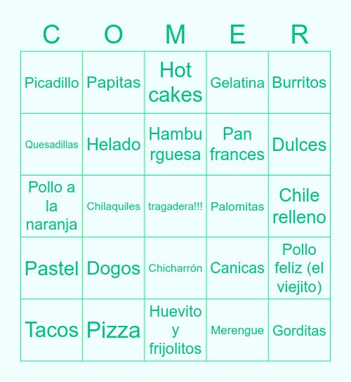 Pura Tragadera!!!!!! Bingo Card