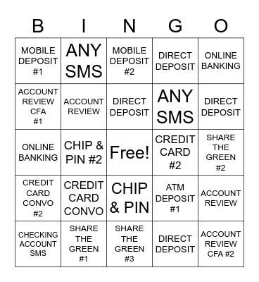 TELLER BINGO Card