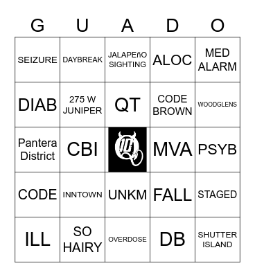 GUADO Bingo Card
