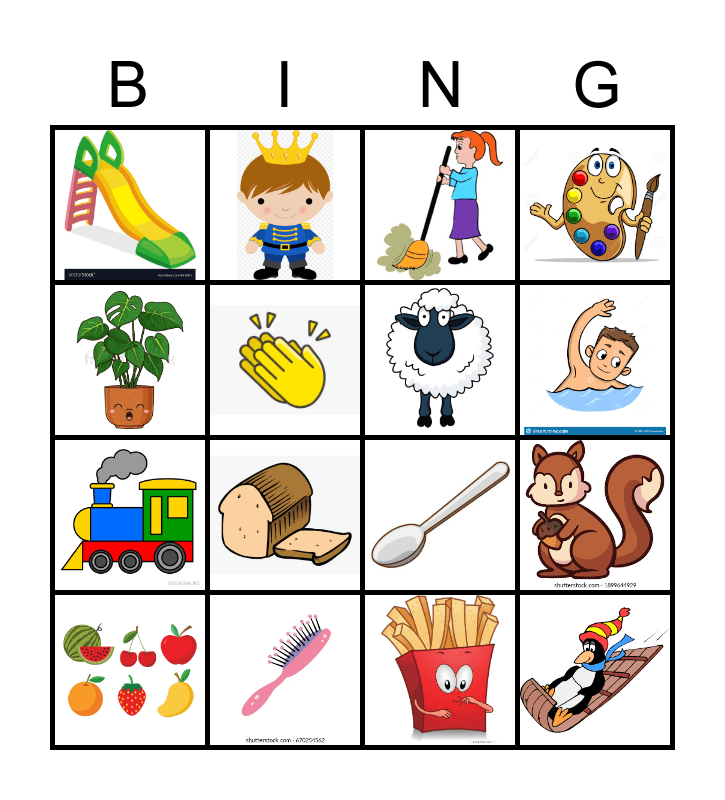 BLENDING SOUNDS Bingo Card