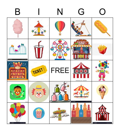 Carnival Bingo Card