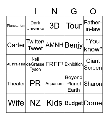 Weenie 2 Phone BINGO Card