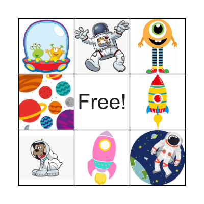 Outer Space BINGO Card