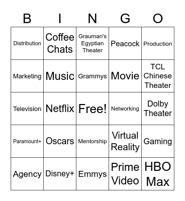 MEA Bingo Card