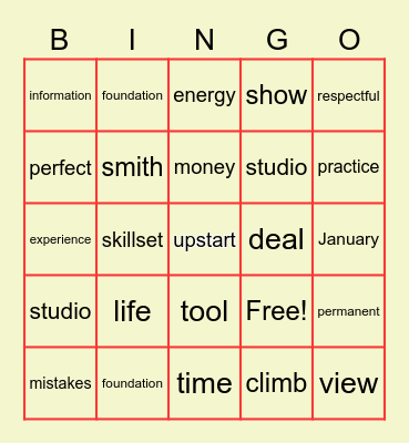 Daily Boost Podcast - Practice Makes Perfect? Bingo Card