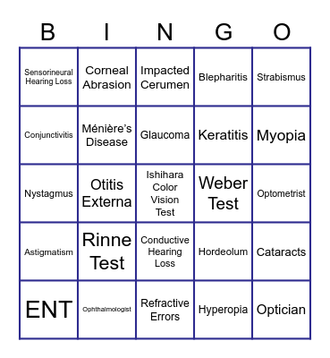 Chapter 31 Exam Review Bingo Card