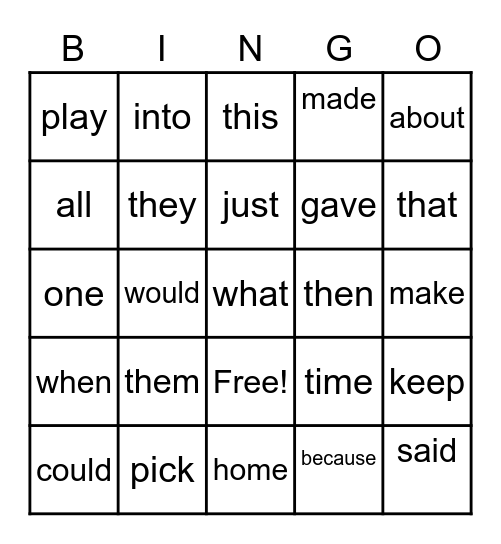 May BINGO Card