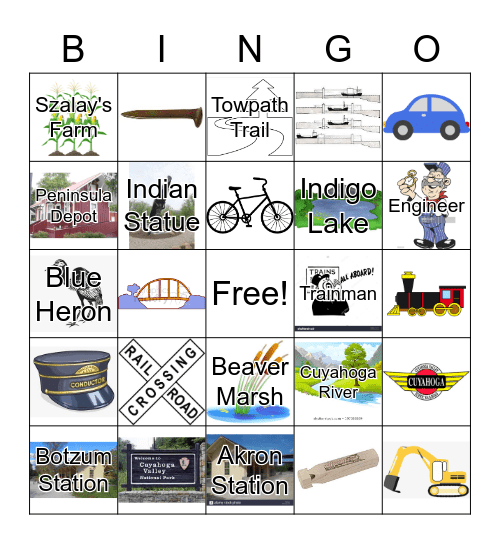 Akron Bingo Card