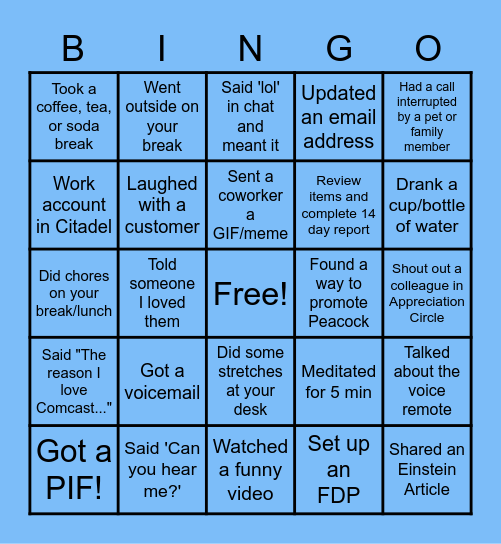 Your Voice BINGO!!!! Bingo Card