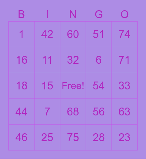 MARY LYROLL Bingo Card