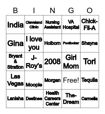 We’re All Connected Bingo Card