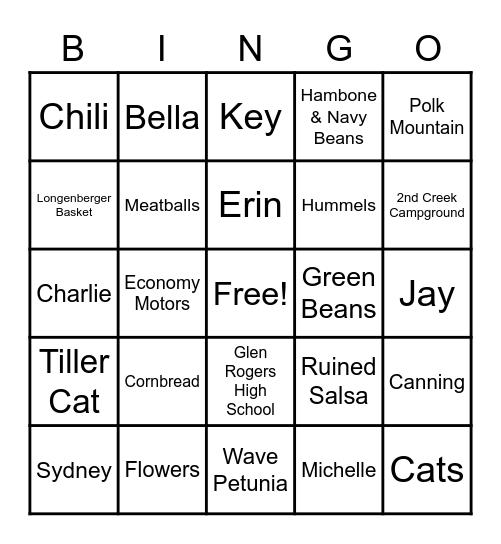 Bingo Card