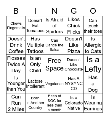 Catalyst Bingo  Bingo Card