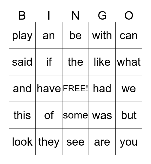 what and if Bingo Card