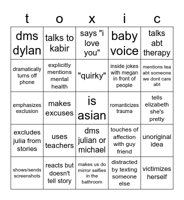 leslie bingo Card
