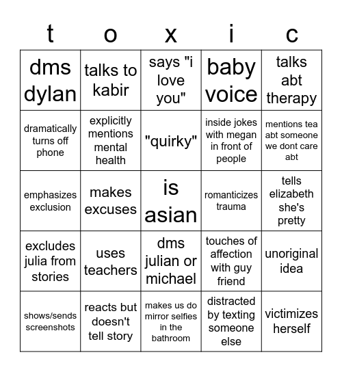 leslie bingo Card