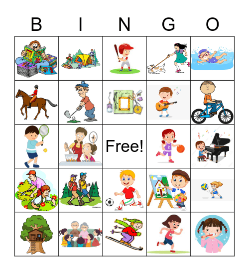 2nd grade bingo Card