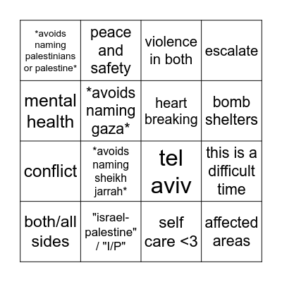 what genocide? bingo Card