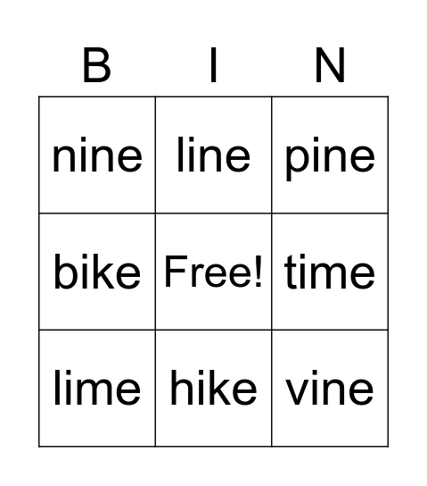 Bingo Card