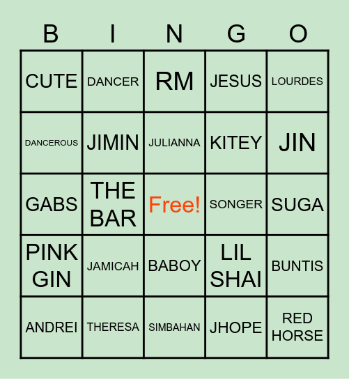 COMMUNITY BINGO Card