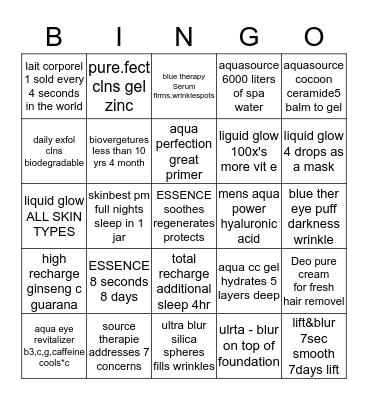 LIFE PLANKTON Bingo Card