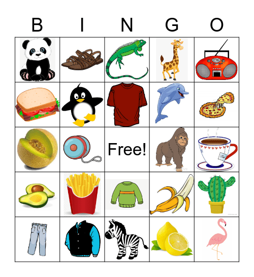 cognates Bingo Card