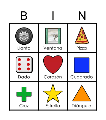 Formas y Figuras Geométricas Bingo Card