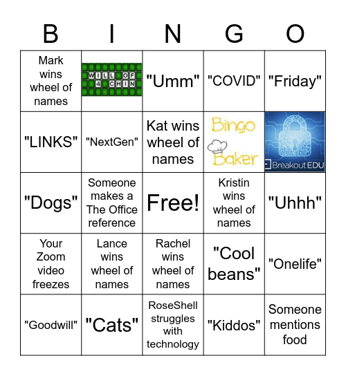 See it or Hear it Bingo Card