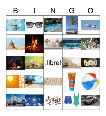 el verano Bingo Card