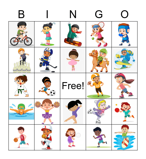 Sports Bingo Card