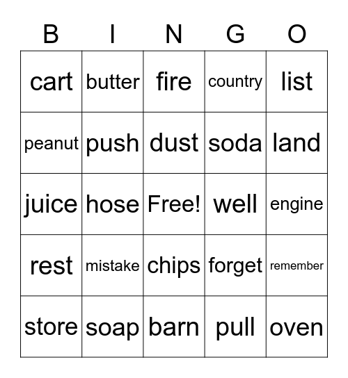 The Best Mistake Bingo Card