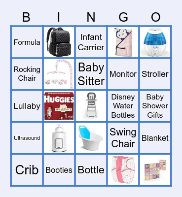 Baby Shower Mafe & Craig Bingo Card