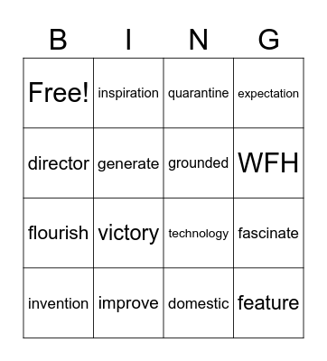 Bingo Test Bingo Card