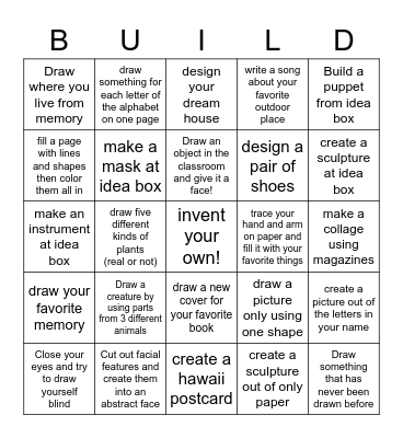 MUSEUM BINGO! Bingo Card